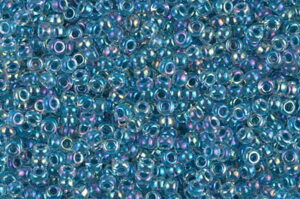 Marine Blue Lined Crystal AB Miyuki 11/0 Seed Beads