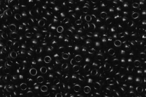 Opaque Black Miyuki 11/0 Seed Beads