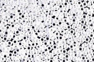 White Ceylon Miyuki 11/0 Seed Beads