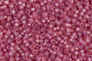 Dark Rose Silver Lined Alabaster Miyuki 11/0 Seed Beads