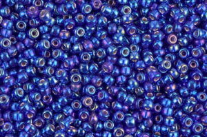 Silver Lined Cobalt AB Miyuki 11/0 Seed Beads
