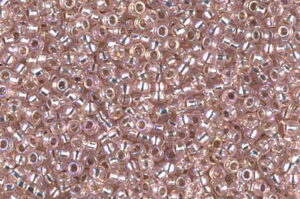 Silver Lined Light Blush AB Miyuki 11/0 Seed Beads