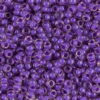 Semi Frosted Dark Lilac Lined Light Amethyst Miyuki 11/0 Seed Beads