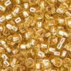 Silver Lined Light Gold Miyuki 15/0 Seed Beads