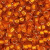 Silver Lined Orange Miyuki 15/0 Seed Beads