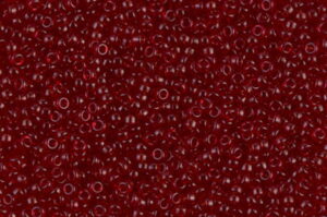 Transparent Dark Ruby Miyuki 15/0 Seed Beads