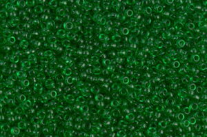 Transparent Green Miyuki 15/0 Seed Beads