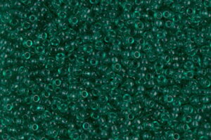 Transparent Emerald Miyuki 15/0 Seed Beads