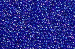 Transparent Cobalt AB Miyuki 15/0 Seed Beads