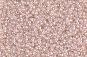 Blush Lined Crystal Miyuki 15/0 Seed Beads