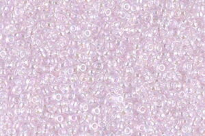 Transparent Pink AB Miyuki 15/0 Seed Beads