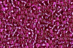 Transparent Fushia Silver Lined Miyuki 15/0 Seed Beads