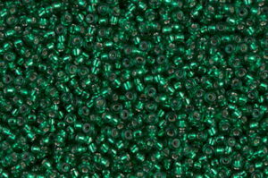Silver Lined Luminous Emerald Miyuki 15/0 Seed Beads