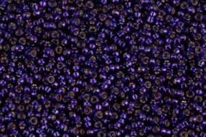 Silver Lined Dark Purple Miyuki 15/0 Seed Beads