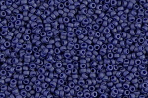 Matte Opaque Cobalt Lustre Miyuki 15/0 Seed Beads