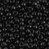 Opaque Black Miyuki 8/0 Seed Beads