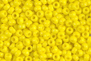 Opaque Yellow Miyuki 8/0 Seed Beads
