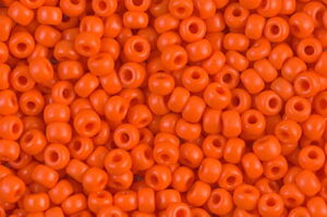 Opaque Orange Miyuki 8/0 Seed Beads