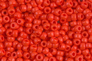 Opaque Red Miyuki 8/0 Seed Beads