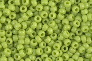 Opaque Chertreuse Miyuki 8/0 Seed Beads