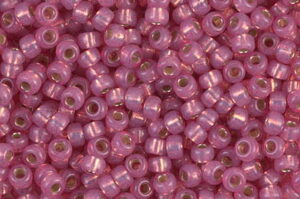 Dark Rose Silver Lined Alabaster Miyuki 8/0 Seed Beads