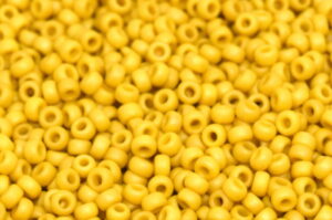 Matted Opaque Canary Miyuki 8/0 Seed Beads