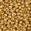 Matted DuraCoat Galvanized Gold Miyuki 8/0 Seed Beads
