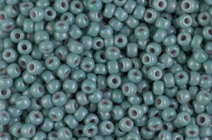 DuraCoat Opaque Eucalyptus Miyuki 8/0 Seed Beads