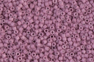 Matted Opaque Deep Rose Delica Beads