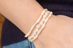 Crystal Pearl Flora Daisy Chain Bracelet Kit