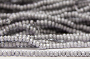 Satin Metallic Silver Size 11/0 Micro Crystals