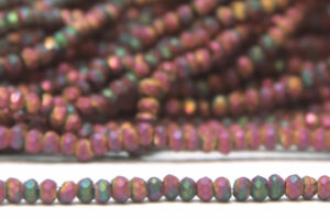 Satin Metallic Magenta Rose Size 11/0 Micro Crystals