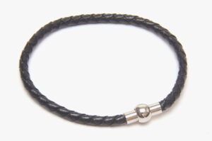 4mm Black Leather and Clasps Add-On Bundle