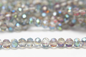 Pixie Green AB Facetted Crystal Donuts