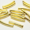 20x3mm Gold Curved Tubes