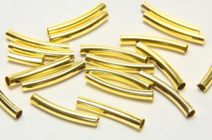 20x3mm Gold Curved Tubes