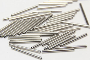 25x2mm Silver Straight Tubes