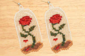 Eternal Rose Fringe Picture Earrings Kit