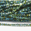 2mm Metallic Bluegrass Facetted Round Crystals