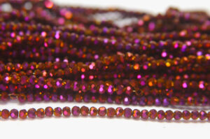 2mm Mystic Purple Facetted Round Crystals