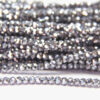 2mm Metallic Silver Facetted Round Crystals