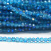 3mm Teal Peacock Facetted Round Crystals