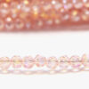 4mm Rose Quartz AB Facetted Round Crystals