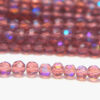 4mm Sapphire Coated Amethyst Facetted Round Crystals