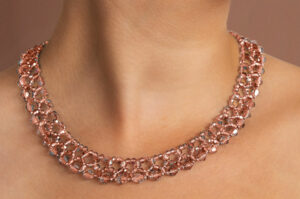 Rose Gold Eternity Crystal Necklace Kit