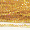 2mm Champagne AB Crystal Bicones