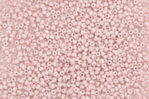 Opaque Pink Lace Preciosa Seed Beads