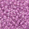 Colour Lined Light Fuschia Preciosa 8/0 Seed Beads