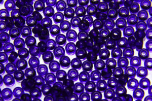 Transparent Navy Blue Preciosa 8/0 Seed Beads