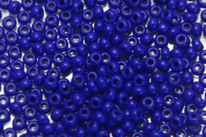 Opaque Dakota Blue Preciosa 8/0 Seed Beads